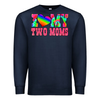 Navy i love my two moms Premium Sweatshirt - HRA Design Shop