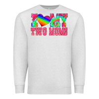 Oatmeal Heather i love my two moms Premium Sweatshirt - HRA Design Shop