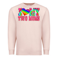 Pale Pink i love my two moms Premium Sweatshirt - HRA Design Shop