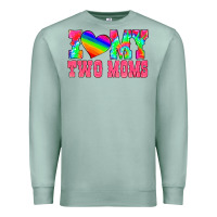 Seafoam i love my two moms Premium Sweatshirt - HRA Design Shop