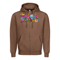 Chestnut cowgirl coffee cups Zipper Hoodie - texasbilliewilder