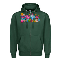 Sports Green cowgirl coffee cups Zipper Hoodie - texasbilliewilder