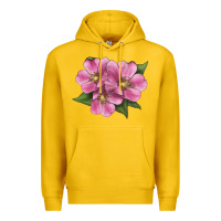 Lemon Wild Prairie Rose Illustrations Premium Hoodie - LillyAllenDesigns