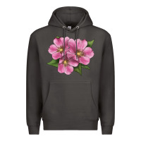 Smoke Wild Prairie Rose Illustrations Premium Hoodie - LillyAllenDesigns