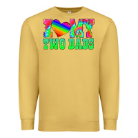 Antique Gold i love my two dads Premium Sweatshirt - HRA Design Shop
