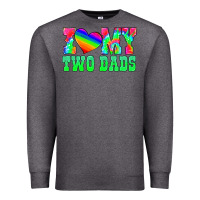 Charcoal Heather i love my two dads Premium Sweatshirt - HRA Design Shop