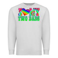 Dove Grey i love my two dads Premium Sweatshirt - HRA Design Shop