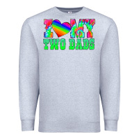 Heather Grey i love my two dads Premium Sweatshirt - HRA Design Shop