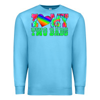 Ocean Blue i love my two dads Premium Sweatshirt - HRA Design Shop