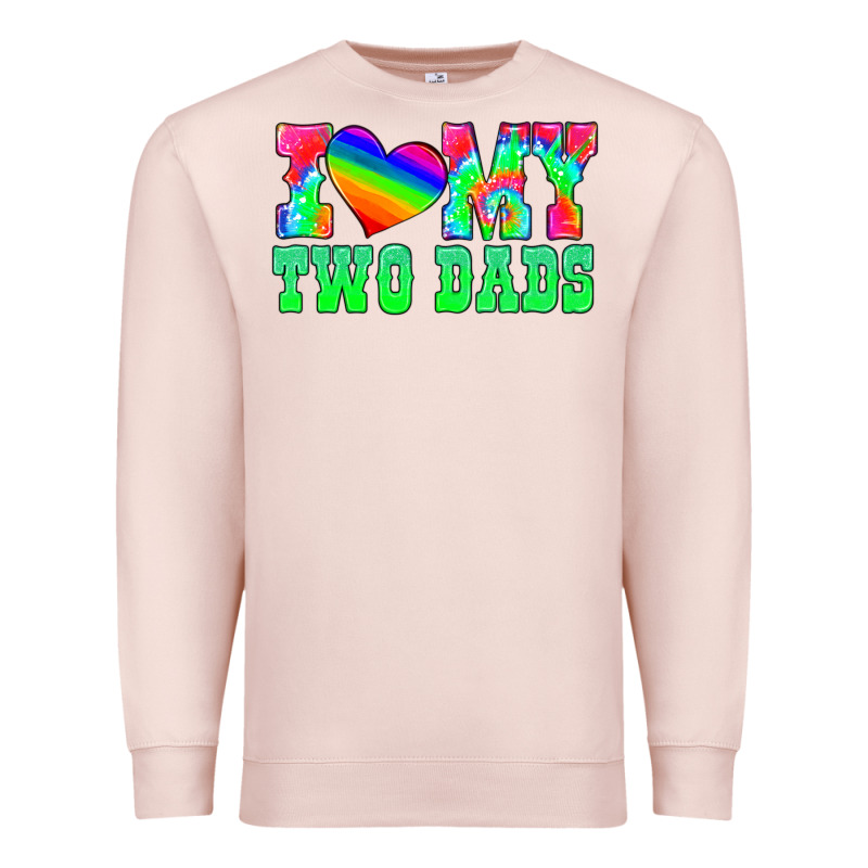 I Love My Two Dads Premium Sweatshirt by HRA Design Shop | Teevron