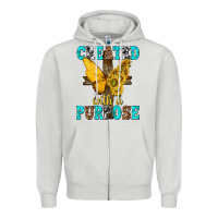 Dove Grey created with a purpose Zipper Hoodie - texasbilliewilder