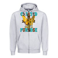 Heather Grey created with a purpose Zipper Hoodie - texasbilliewilder