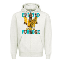 Oatmeal Heather created with a purpose Zipper Hoodie - texasbilliewilder