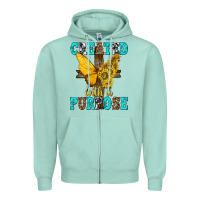 Seafoam created with a purpose Zipper Hoodie - texasbilliewilder