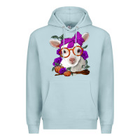 Blue Mist Cute baby lamb halloween Premium Hoodie - Jasminsmagicworld