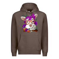 Coffee Cute baby lamb halloween Premium Hoodie - Jasminsmagicworld