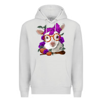 Dove Grey Cute baby lamb halloween Premium Hoodie - Jasminsmagicworld