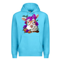 Ocean Blue Cute baby lamb halloween Premium Hoodie - Jasminsmagicworld