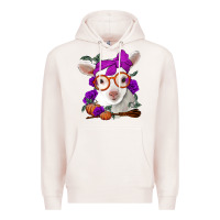 Pale Pink Cute baby lamb halloween Premium Hoodie - Jasminsmagicworld