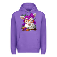 Purple Cute baby lamb halloween Premium Hoodie - Jasminsmagicworld