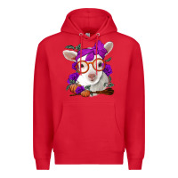 Red Cute baby lamb halloween Premium Hoodie - Jasminsmagicworld