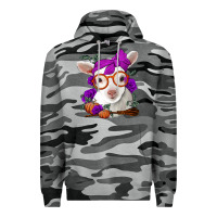 Slate Camo Cute baby lamb halloween Premium Hoodie - Jasminsmagicworld