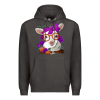 Smoke Cute baby lamb halloween Premium Hoodie - Jasminsmagicworld