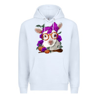 White Cute baby lamb halloween Premium Hoodie - Jasminsmagicworld