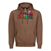 Chestnut proud latina Zipper Hoodie - Zillion Design Studio