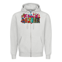Dove Grey proud latina Zipper Hoodie - Zillion Design Studio