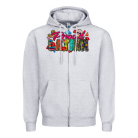 Heather Grey proud latina Zipper Hoodie - Zillion Design Studio