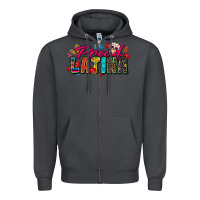 Proud Latina Zipper Hoodie | Teevron
