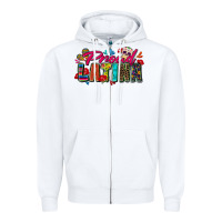White proud latina Zipper Hoodie - Zillion Design Studio