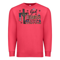 Cardinal god bless america Premium Sweatshirt - CowhideDigitalArt