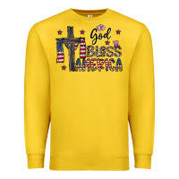 Lemon god bless america Premium Sweatshirt - CowhideDigitalArt
