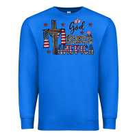 True Royal god bless america Premium Sweatshirt - CowhideDigitalArt