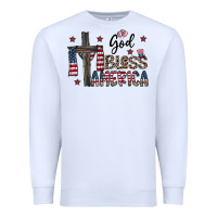 White god bless america Premium Sweatshirt - CowhideDigitalArt