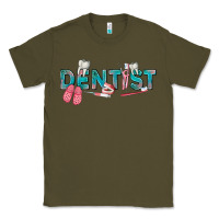 Army Green dentist Classic Tee - texasbilliewilder