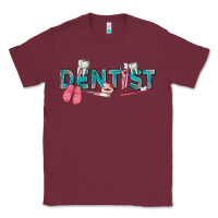 Burgundy dentist Classic Tee - texasbilliewilder