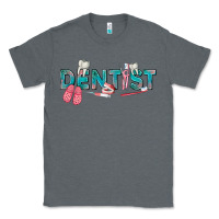Charcoal Heather dentist Classic Tee - texasbilliewilder