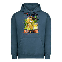 Pigment Midnight Navy tequila lime sunshine Urban Hoodie - MaliasSmallBusiness