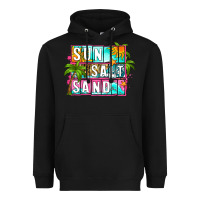 Black sun salt sand summer Heavyweight Hoodie - Zillion Design Studio