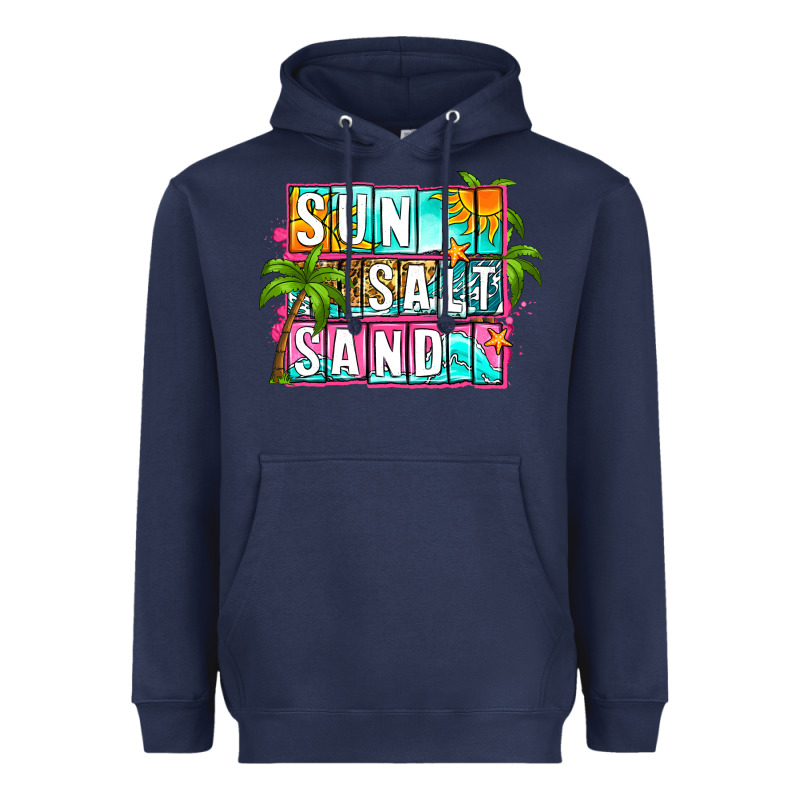 Sun Salt Sand Summer Heavyweight Hoodie by Zillion Design Studio | Teevron