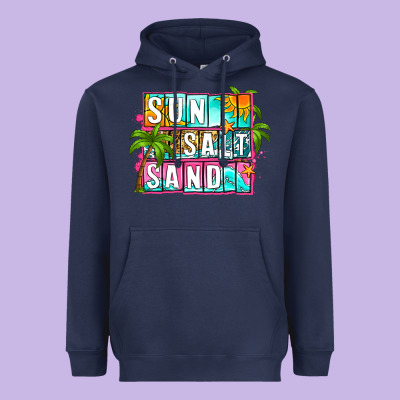 Sun Salt Sand Summer Heavyweight Hoodie Designed By Zillion Design Studio