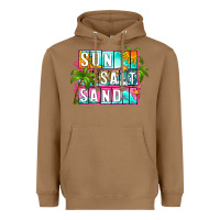 Toasted Coconut sun salt sand summer Heavyweight Hoodie - Zillion Design Studio