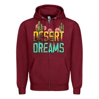 Burgundy desert dreams tbw Zipper Hoodie - texasbilliewilder