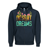 Navy desert dreams tbw Zipper Hoodie - texasbilliewilder