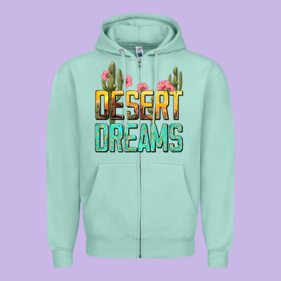 Desert Dreams Tbw Zipper Hoodie Designed By Texasbilliewilder