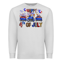 Dove Grey western hello fourth of july trucks Premium Sweatshirt - FaDigitalArtStudio