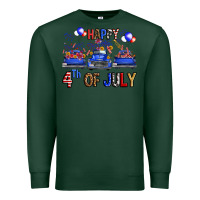Sports Green western hello fourth of july trucks Premium Sweatshirt - FaDigitalArtStudio